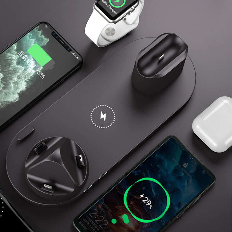 Wireless Charger For IPhone Watch Pods 6 In 1 Charging Dock Station