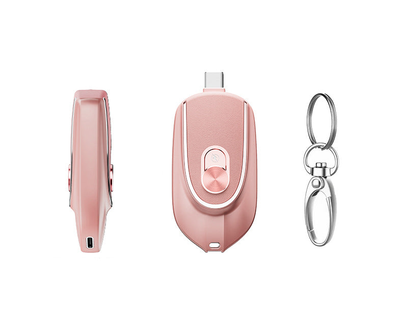 2 In 1 Mini Keychain Power Bank Booster