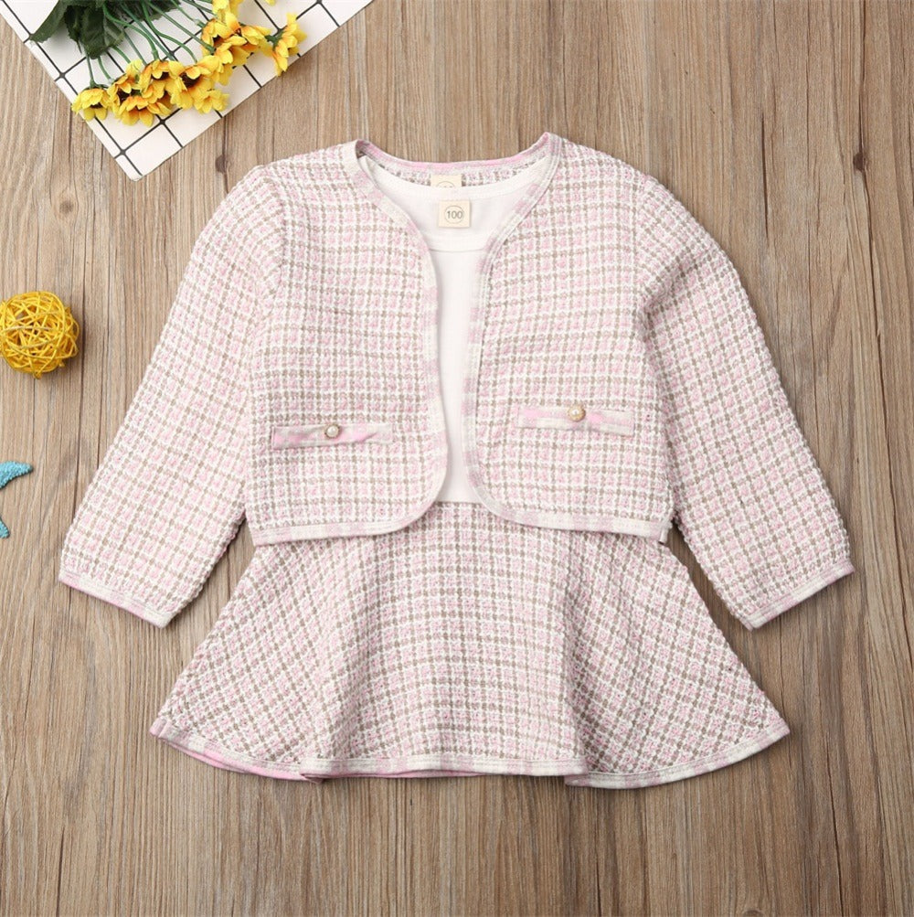 Two-piece Children's Baby Small Incense Wind Suit