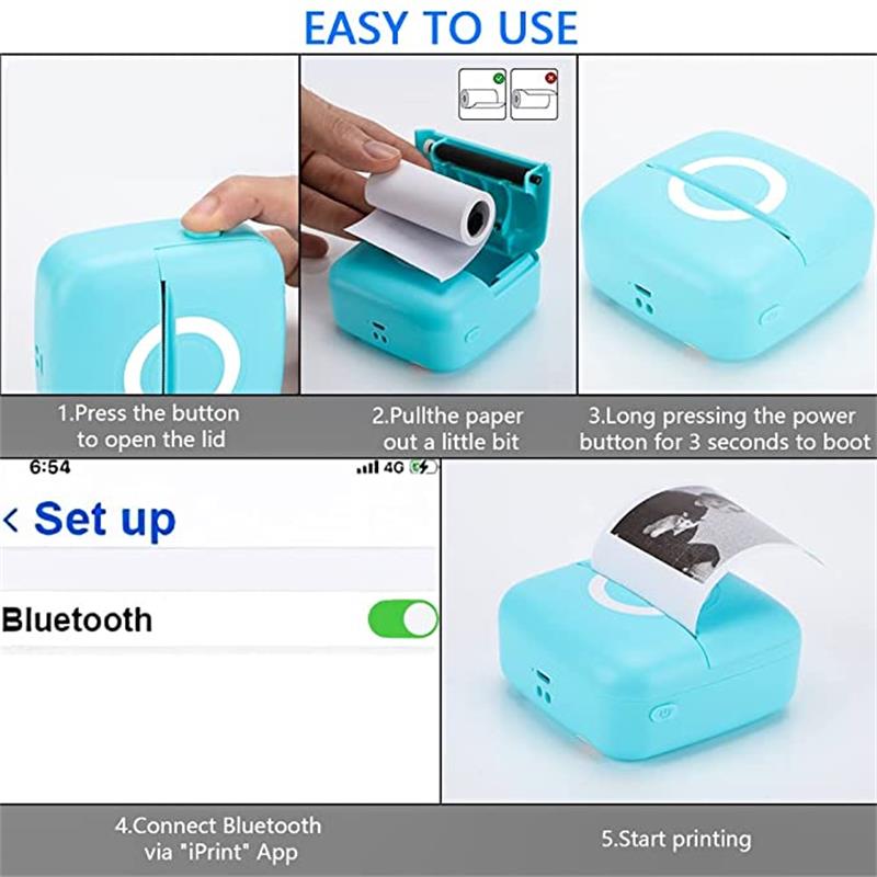 Portable Mini Label Printer Wireless