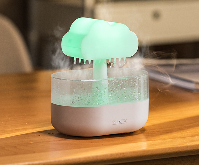 200ML Rain Cloud Humidifier Diffuser use with Essential Oils for Aroma