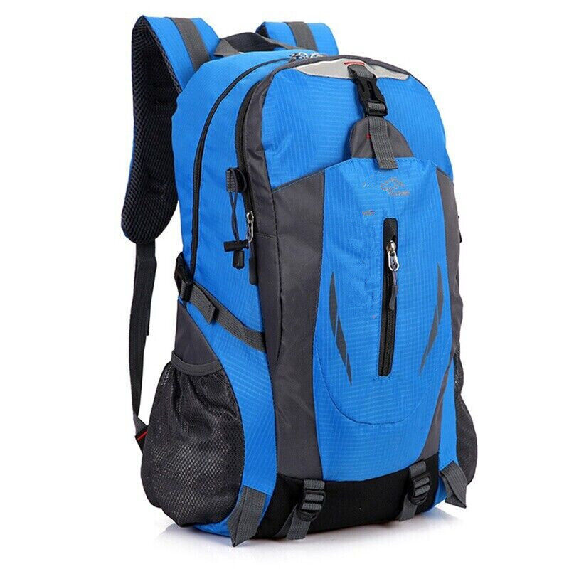 40L Waterproof Large Backpack Camping Hiking Walking Outdoor Travel Rucksack Random Color