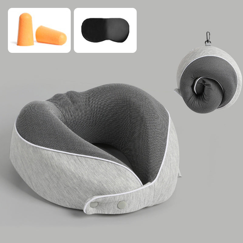 U Shaped Memory Foam Travel Pillow Neck Support Soft Head Rest Car Plane Cushion