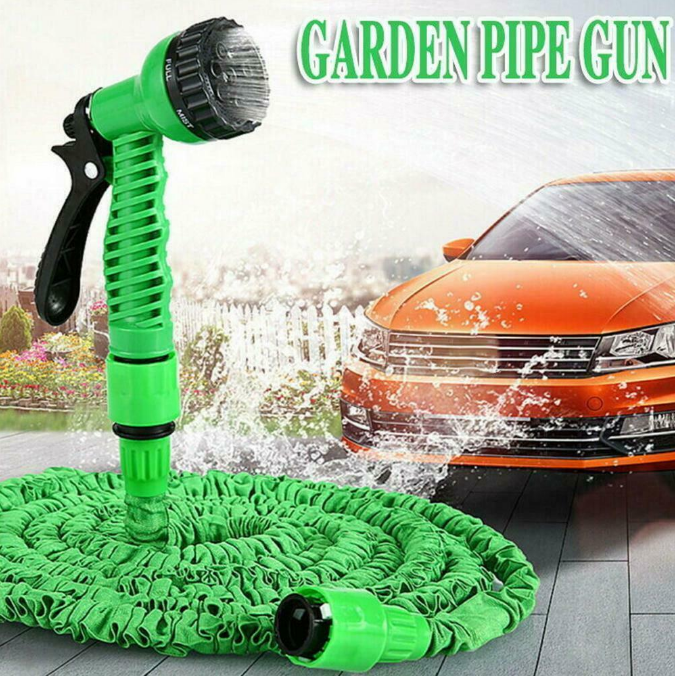 7Function Spray Nozzle 100FT Water Hose Gun Multi Pattern Garden Adjustable Mist