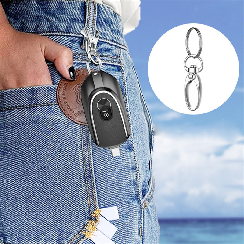 2 In 1 Mini Keychain Power Bank Booster