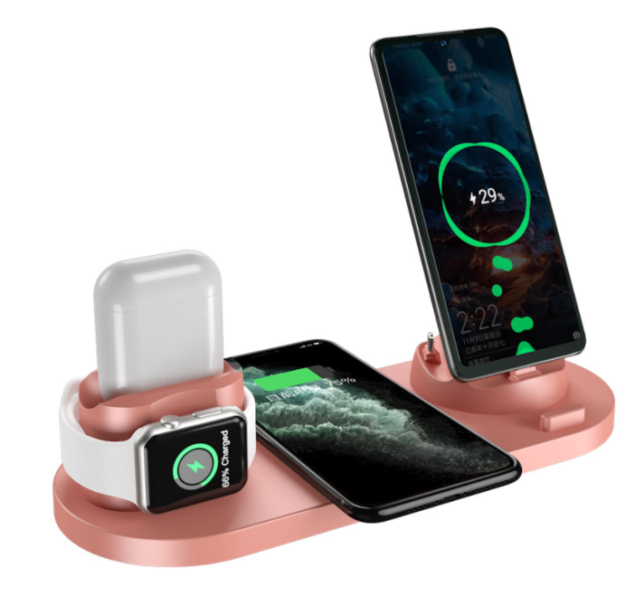 Wireless Charger For IPhone Watch Pods 6 In 1 Charging Dock Station