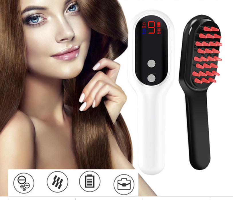 Electric Head Massager and LED Magnetic Therapy Hair Growth Comb