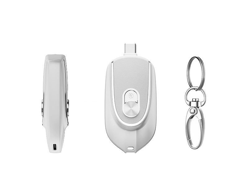 2 In 1 Mini Keychain Power Bank Booster