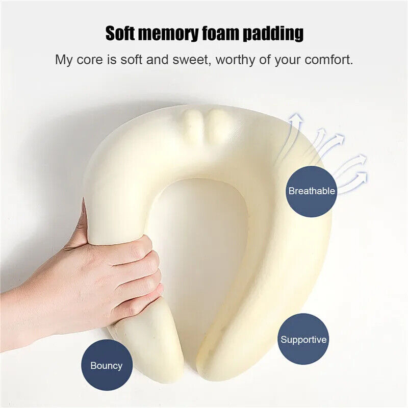 U Shaped Memory Foam Travel Pillow Neck Support Soft Head Rest Car Plane Cushion