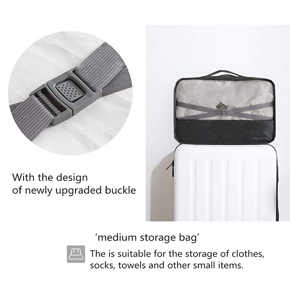 7pcs Packing Cubes for Luggage/Storage- Organiser for Travel and Suitcase