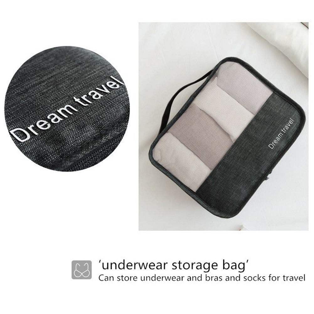 7pcs Packing Cubes for Luggage/Storage- Organiser for Travel and Suitcase