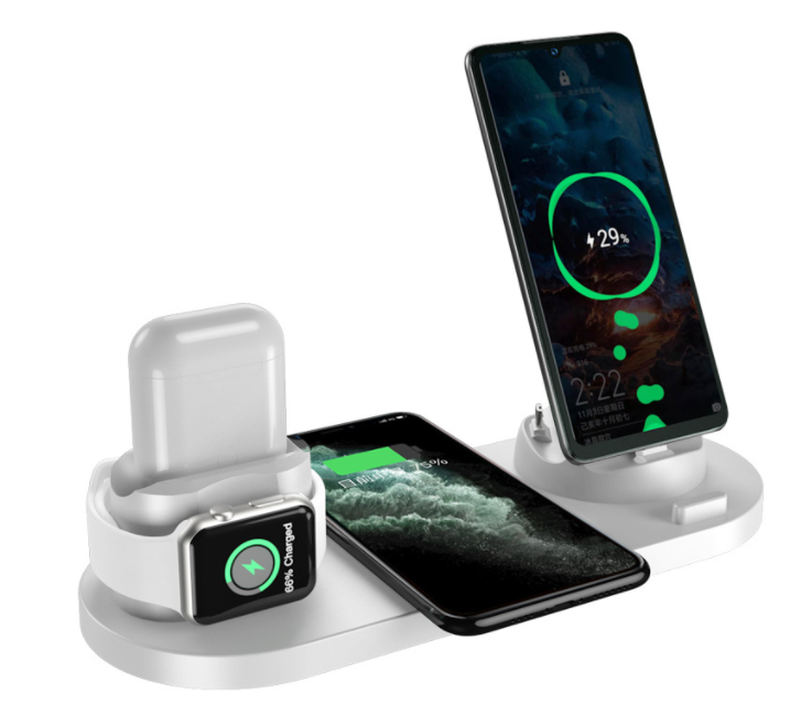 Wireless Charger For IPhone Watch Pods 6 In 1 Charging Dock Station