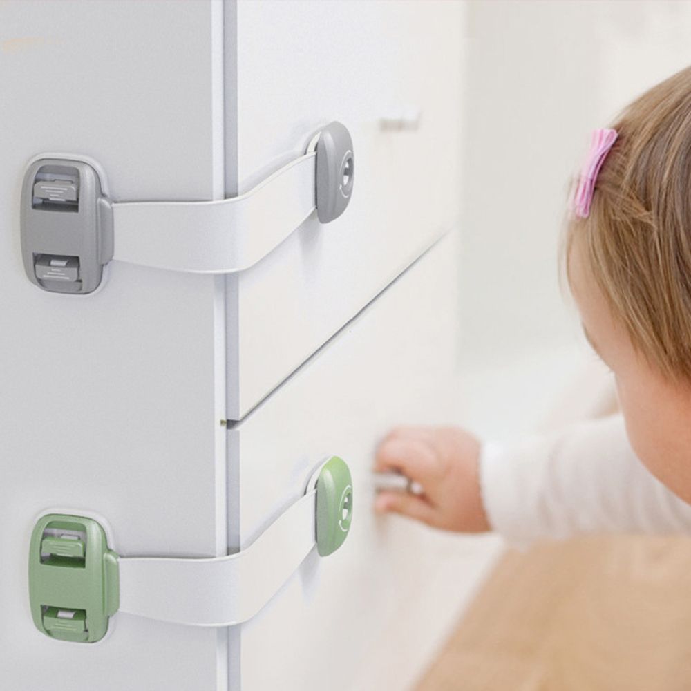 Home and Baby Safety Protection Locks and Latches Anti-Clip for Doors, closets and cabinets