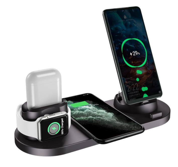 Wireless Charger For IPhone Watch Pods 6 In 1 Charging Dock Station