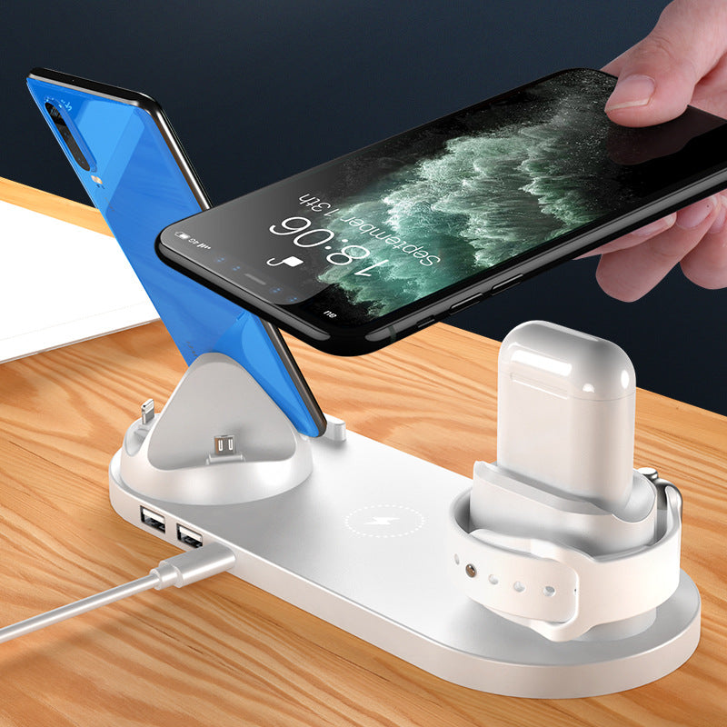 Wireless Charger For IPhone Watch Pods 6 In 1 Charging Dock Station