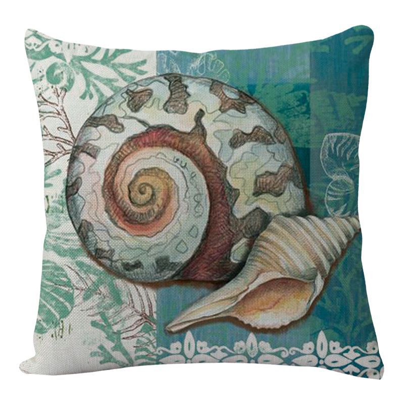 Covers Sea Printed Throw Pillow Cases