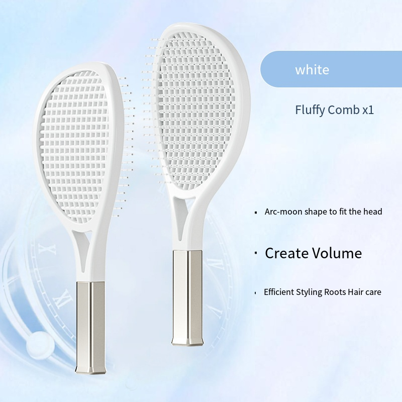 Hair Comb Tennis Racket Fluffy Combs High Skull Top Hair Artifact Airbag Cushion Massage Comb Barber Tools Hair Detangler Hairbrush For Thick Hair Self Cleaning Curly Hair Brush For Curly Hair