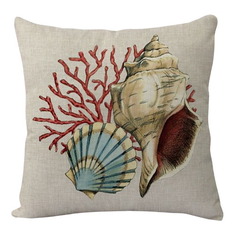 Covers Sea Printed Throw Pillow Cases