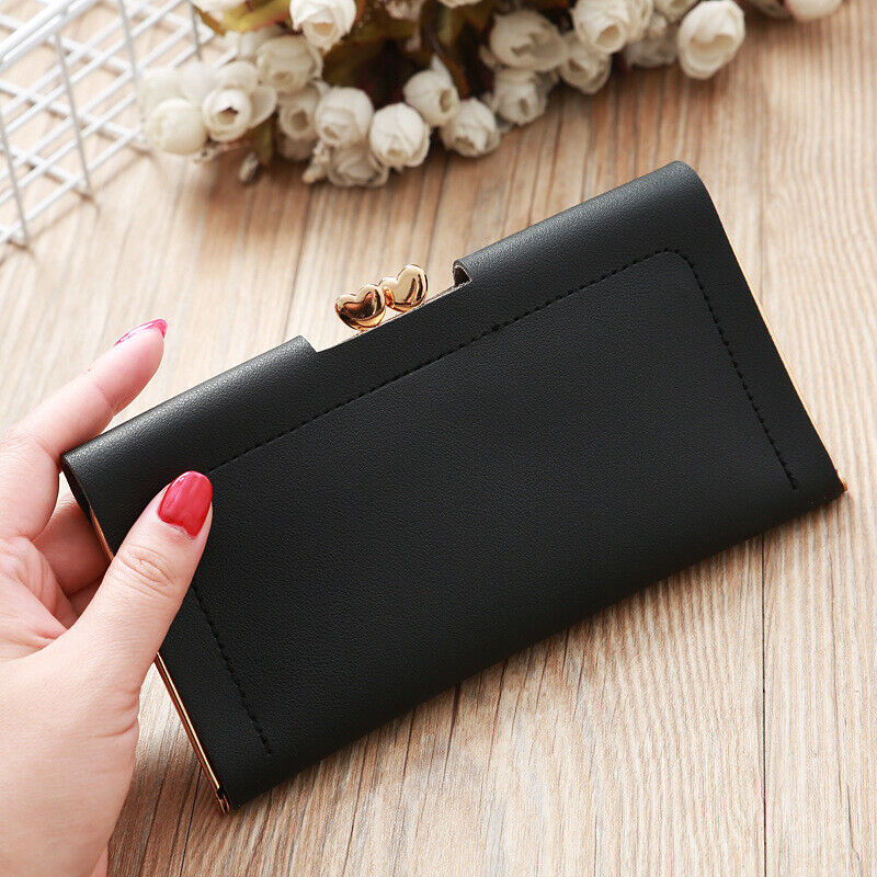 Ladies Leather Wallet Long Purse Phone Card Holder Case Clutch Large Capacity UK