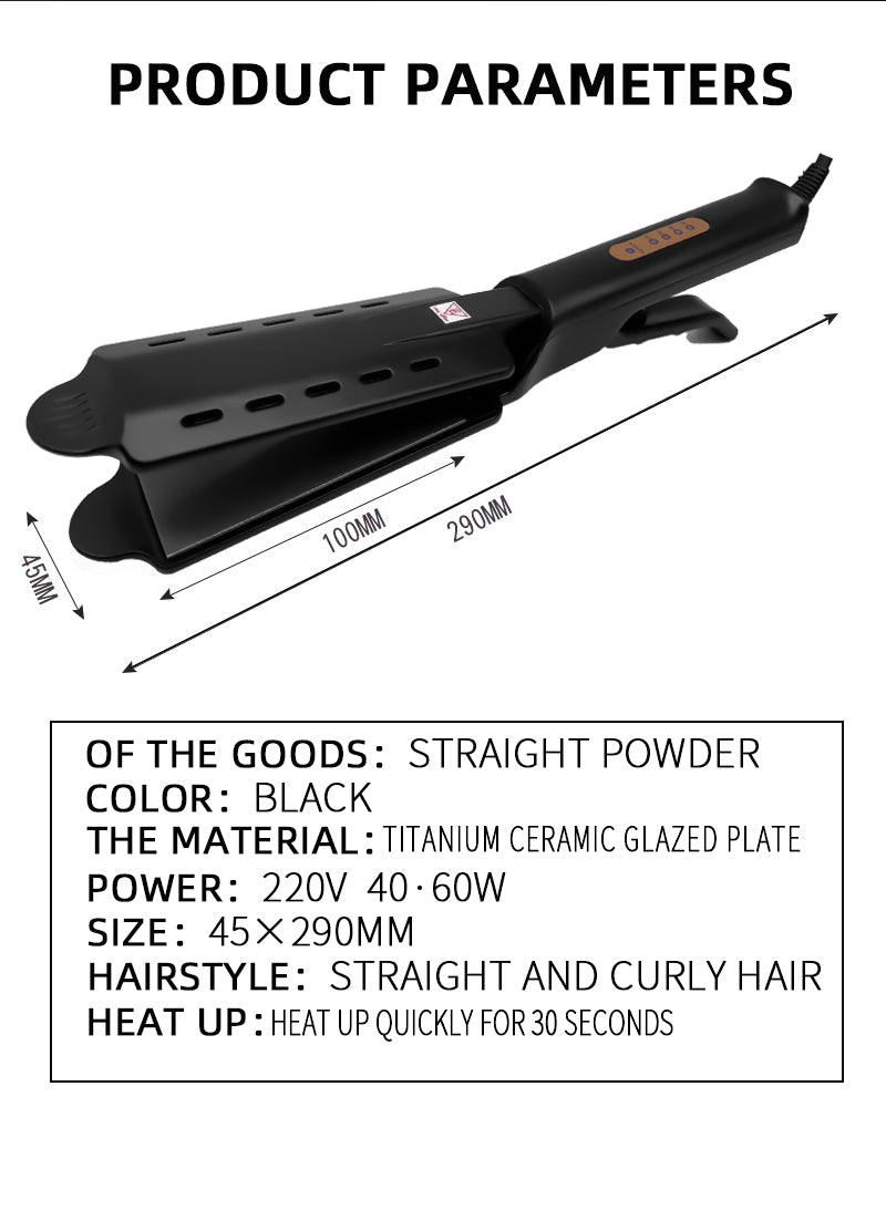 Four-gear Ceramic Tourmaline Ionic Flat Iron Hair Straightener For Women Professional Hair Straightener