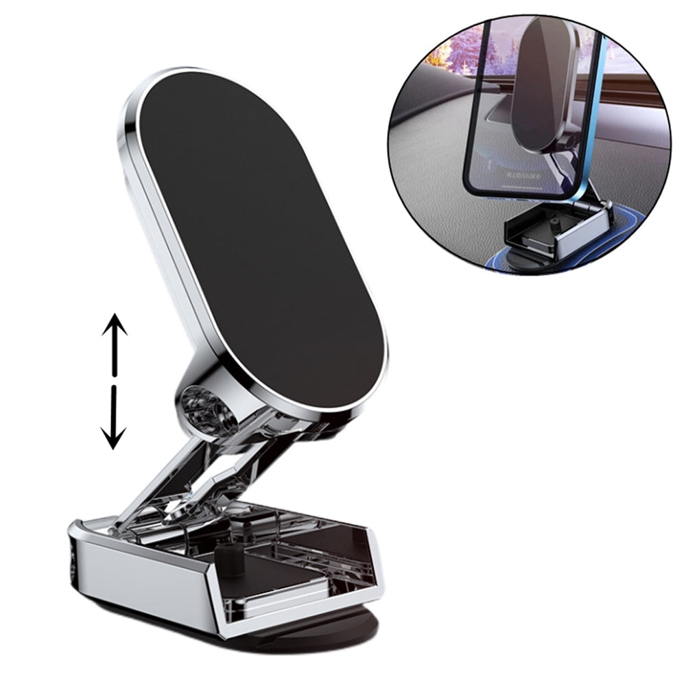 Metal Magnetic Car Phone Holder, Rotatable, Foldable Universal Mobile Phone Magnet Mount